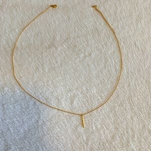 Carly Jean Los Angeles Gold Bar Necklace